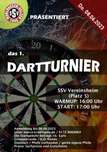 Mehr über den Artikel erfahren Dartturnier am Do. 08.06.2023