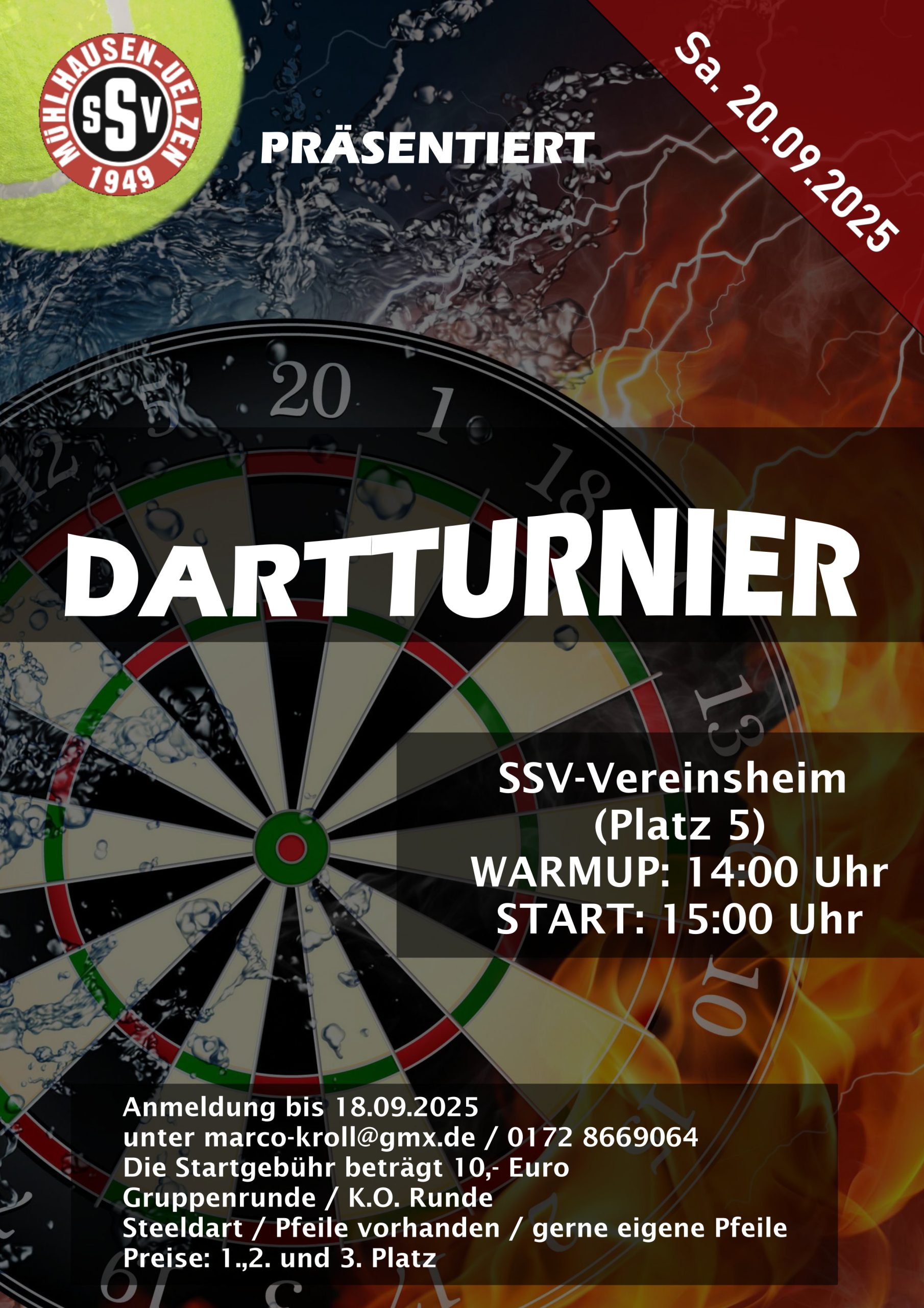 Mehr über den Artikel erfahren SSV Dartturnier 2025